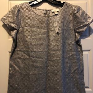 LOFT Metallic Blouse